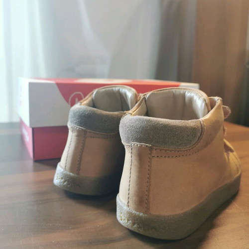 Garvalin children's shoes used, leather boots size 26 beige