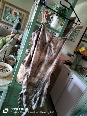 Blouse dress new, asymmetric design, size L