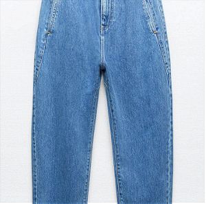 Zara denim jeans τζιν παντελόνι ψηλόμεσο