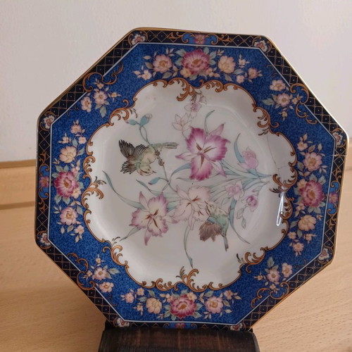Japanese decorative plate vintage with repaired break