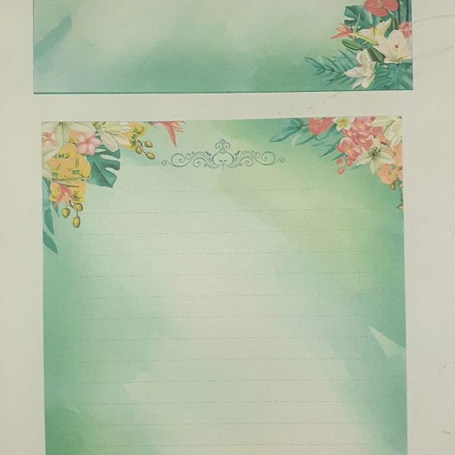 Set and letter papers new
