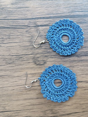 Handmade crocheted earrings, unique designs