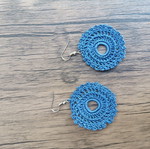 Handmade crocheted earrings, unique designs