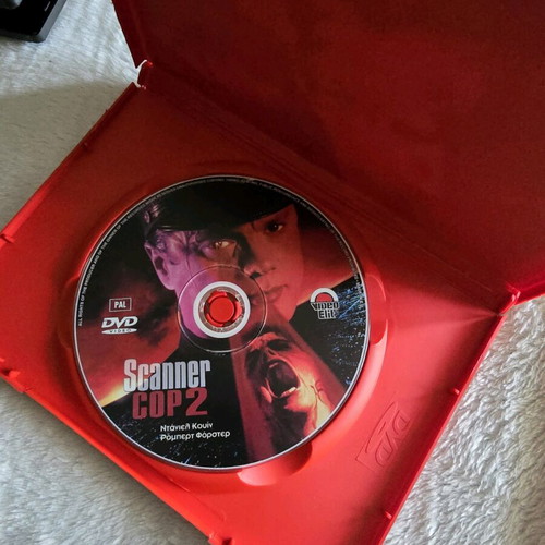 Scanner Cop 1 & 2 DVD used with Greek subtitles