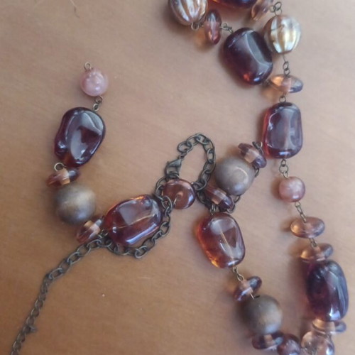 Necklace used with beads in various shapes and colors