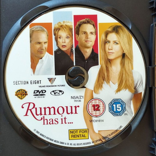 Rumor Has It DVD like new with subtitles