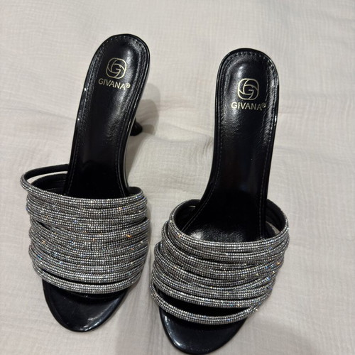 Diamond mules heels size 40, like new, black