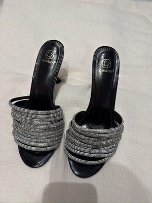 Diamond mules heels size 40, like new, black