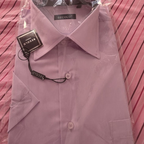 Men's dress shirt, lilac, size L