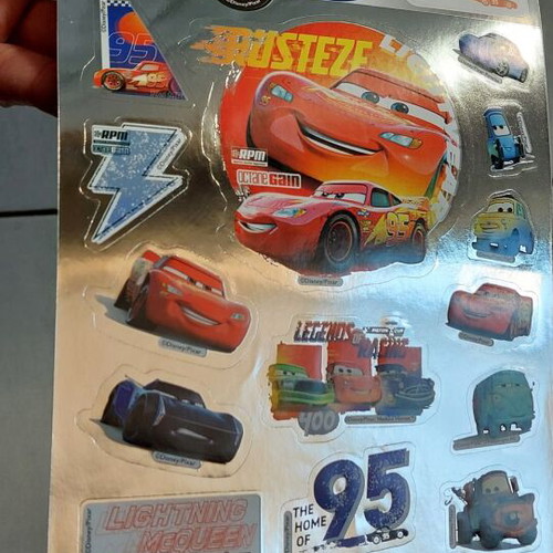 Disney Cars McQueen 200 Stickers New