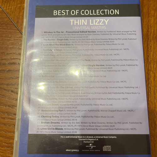 Classic Thin Lizzy DVD like new, collectible