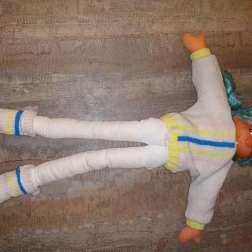 Vintage doll used 62cm