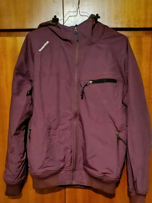 Basehit jacket used, size M, red and purple