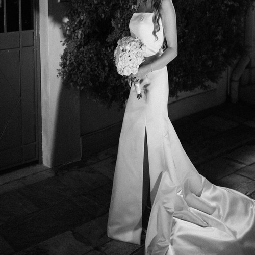 Celia Kritharioti Haute Couture mermaid wedding dress like new, white, size XS/S