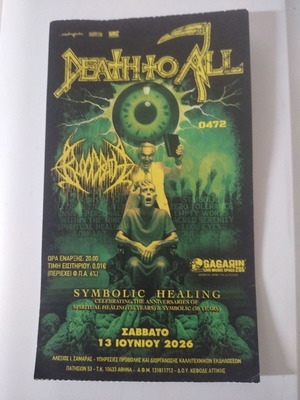 Death to All ticket like new