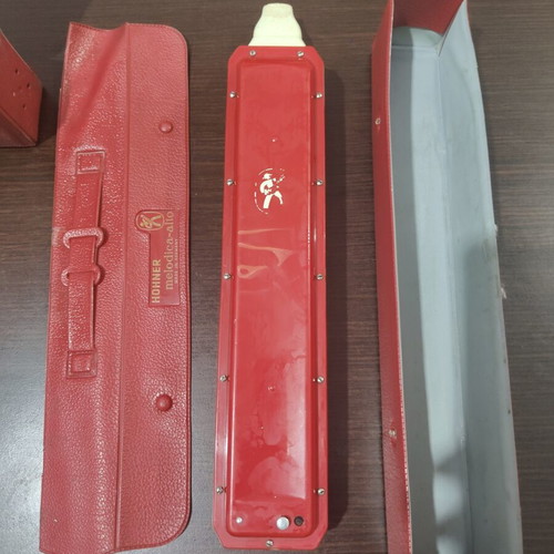 Hohner Melodica used, red with case