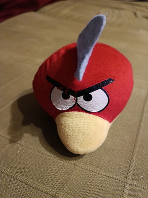 Angry bird plush doll used, antistress