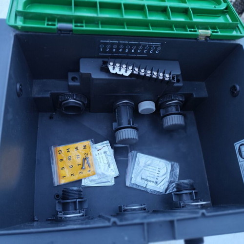 Gardena automatic watering set used with 3-channel valve box and two 9v solenoid valves