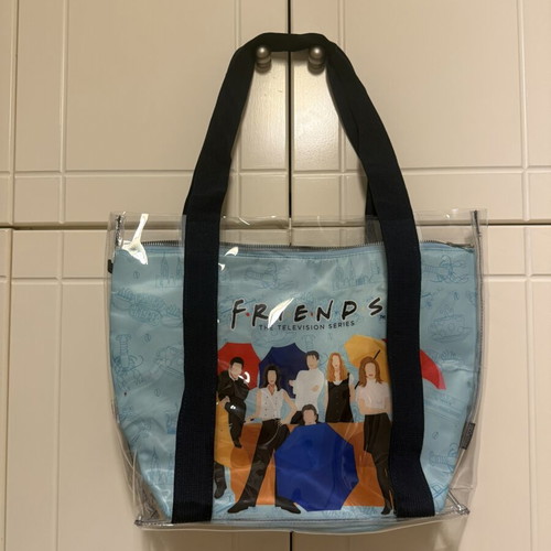 Friends Transparent Shoulder Bag with Detachable Pouch like new
