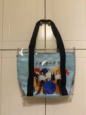Friends Transparent Shoulder Bag with Detachable Pouch like new