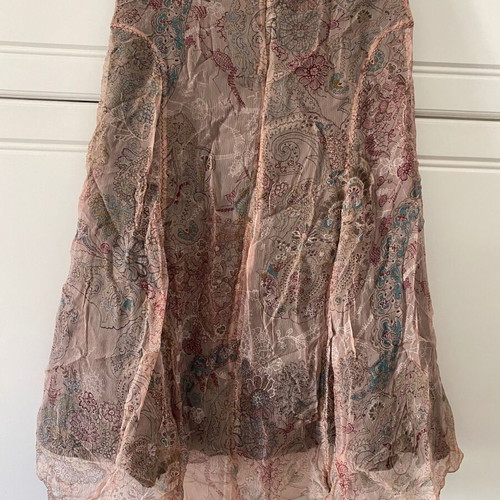Penny Black Silk Skirt like new, printed, size L