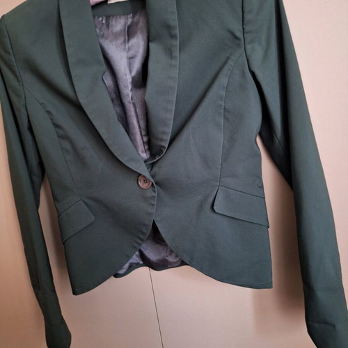 Toi&Moi women's suit used S with skirt dark green cypress