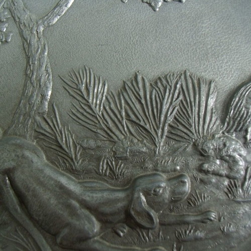 Metal Tinned Panel used with Hunting Relief Motif