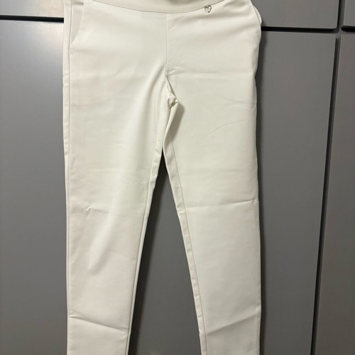 Enzzo white pants like new, small with side zipper