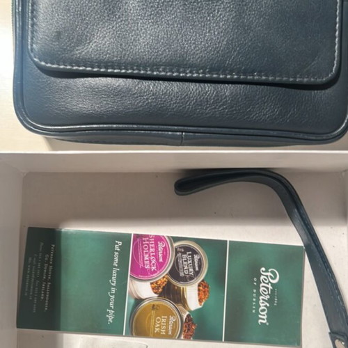 Peterson leather tobacco and pipe pouch used