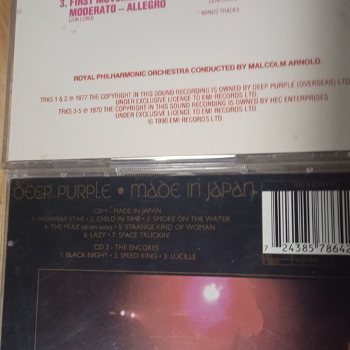 Deep Purple Made in Japan 2CD remastered + Royal Albert Hall 1977 CD
