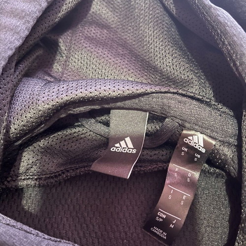 Adidas hoodie like new unisex, size S, black and white