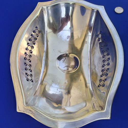 Crusader Large Silver-Plated Bowl used, vintage Australian 1930s