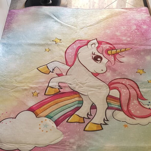 Unicorn Multi Rug by Conceptum Hypnose or Chilai Home like new, girl size 186x136 cm