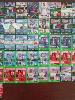 Top Class TC Panini Fifa Football Cards used collectible football cards