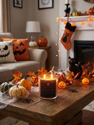 Φυτικό αρωματικό κερί σόγιας με άρωμα pumpkin spice, 250 g