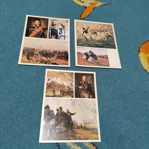 Postcards used, pack of 21 from Panorama Museum Moscow