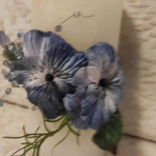 Candle for gift with handmade composition new