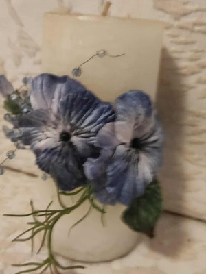 Candle for gift with handmade composition new