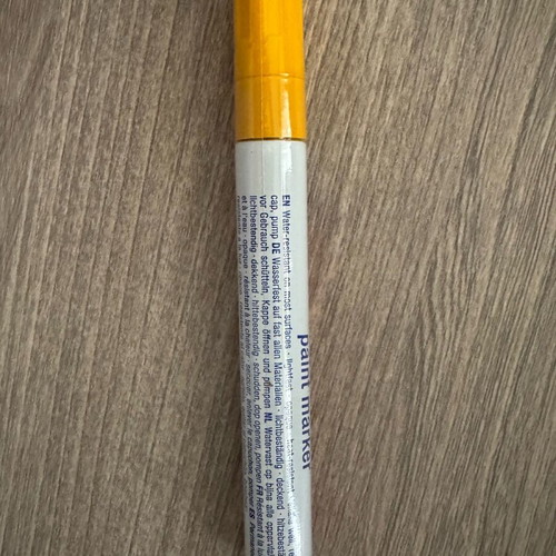 Edding 750 Oil Marker Yellow New, Permanent