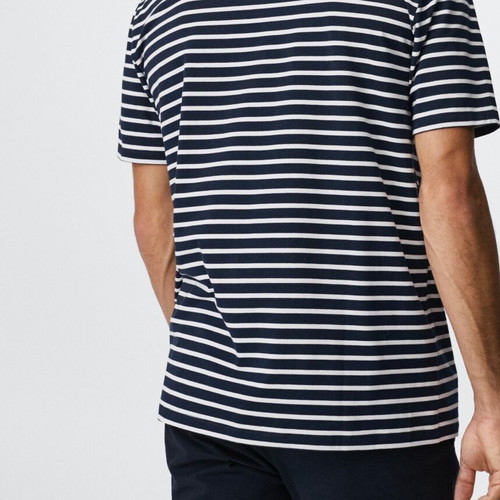 Μπλουζάκι T-Shirt βαμβακερό ριγέ μπλε μέγεθος XL καινούργιο