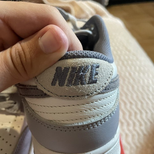 Nike Dunk Low sneakers, grey and white, size 42.5