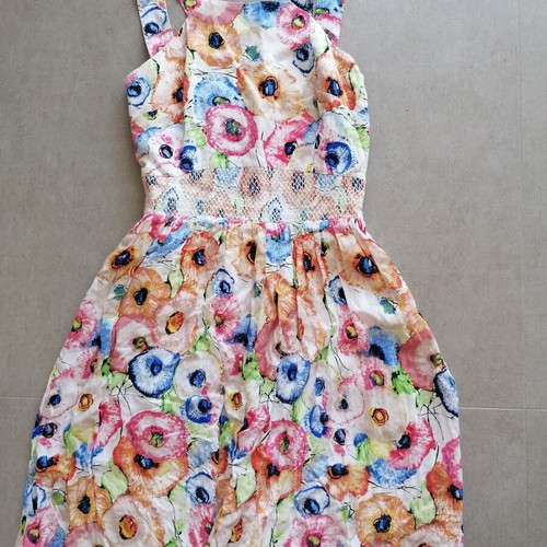 Floral dress like new, colorful, size S