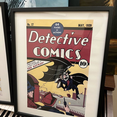 Collectible framed posters new, Angry Birds & vintage comics set of 4