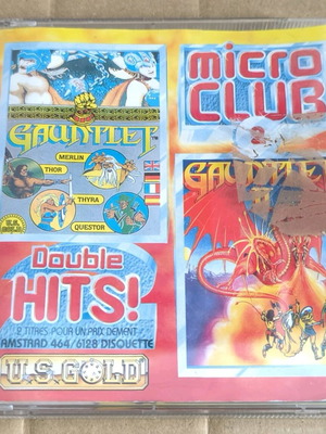 Micro Club 2 (Double Hits) Amstrad Disk like new with Gauntlet and Gauntlet II