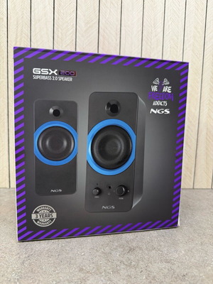 NGS GSX 200 Gaming Speakers 2.0 New, USB Powered