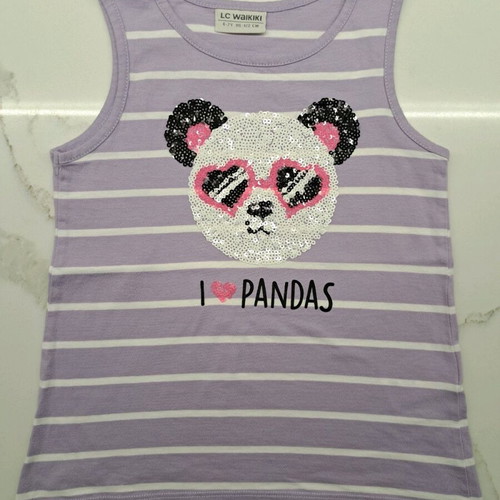 Girls' sleeveless tops pack of 3 like new, multicolor