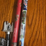 Set of 4 souvenir pencils and pens London New York