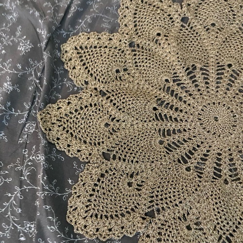 Gold embroidery 53x53 like new