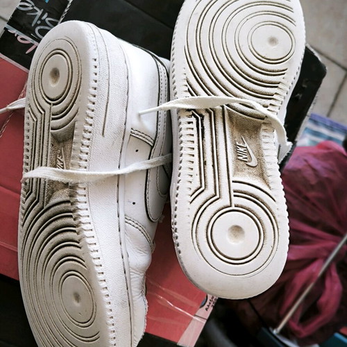 Nike Air Force 1 kids used size 37.5 white sneakers