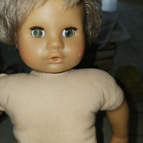 Mattel Talking Doll 1995 used with electronic mechanism and pink heart